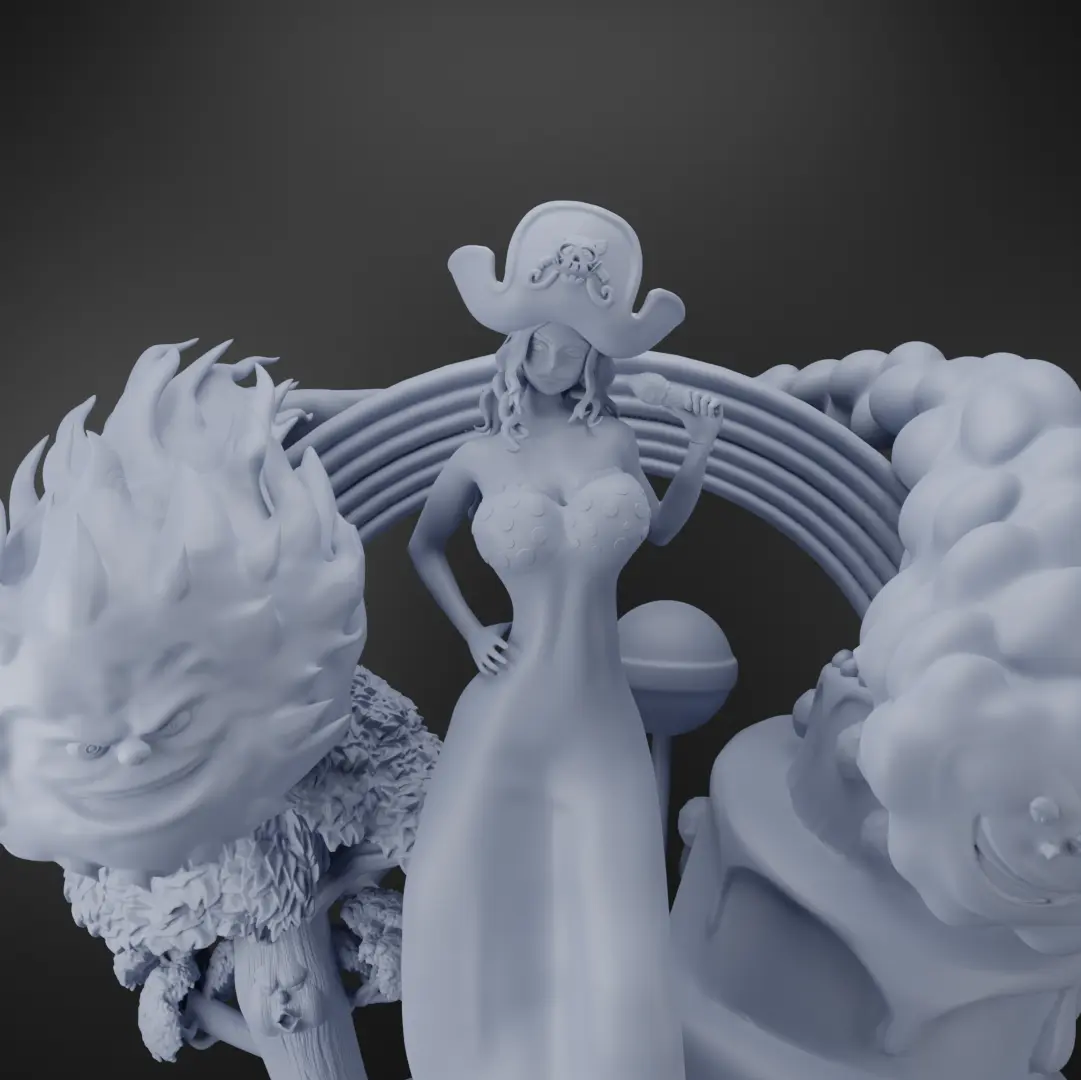 JOVEM CHARLOTTE LINLIN (BIG MOM) - PEÇA ÚNICA - IMPRESSÃO 3D