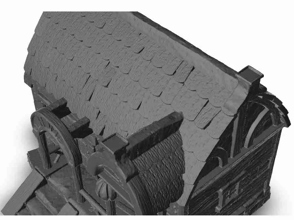 Casa medieval 4 - miniaturas warhammer 40k 40000 terreno sc