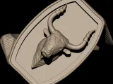 Bull Textured Ring-1