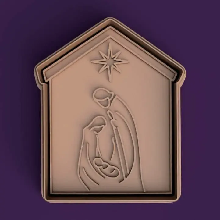 christmas cookie cutter - manger - pesebre