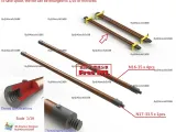 Tiger I Early Sectional Bore Cleaning Rod Set_C.(STL-16)-1