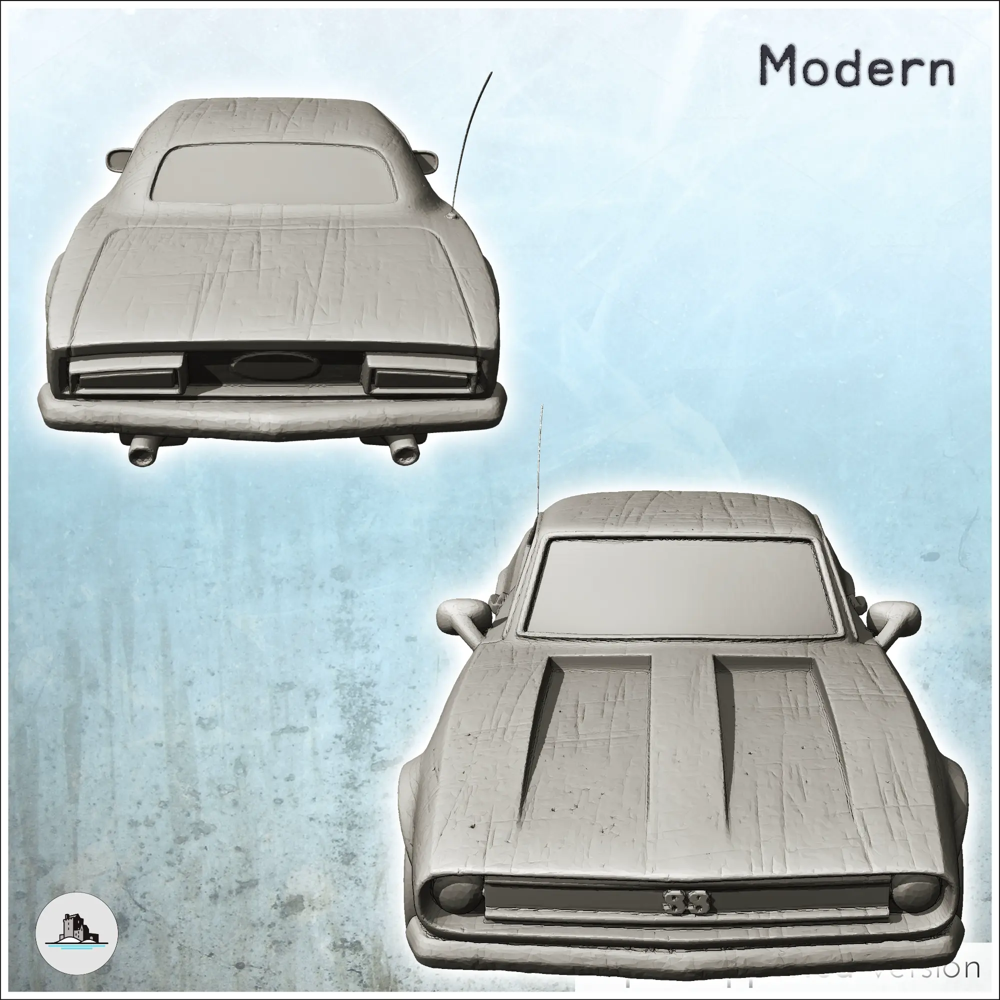Muscle car- miniatures warhammer mini RPG scenery tabletop