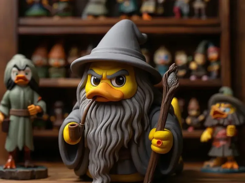 Rubber Duck - Gandalf the Wizard statue - 3D print