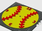 Baseball / Softball wall clock -1