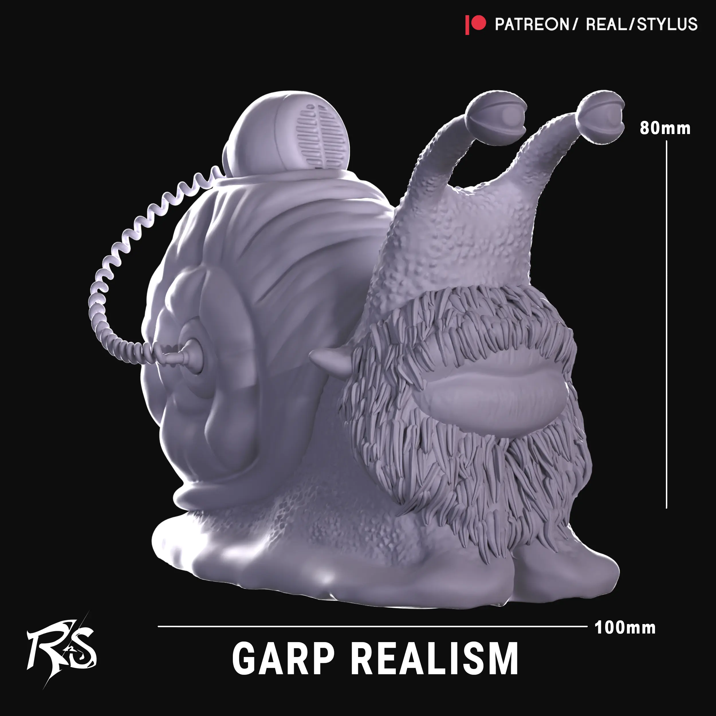 DEN DEN MUSHI ODA - GARP -3D PRINT - ONE PIECE LIVE ACTION