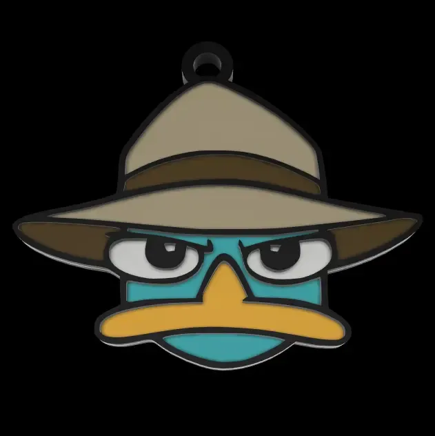 LLAVERO DE PERRY EL ORNITORRINCO/KEYCHAIN