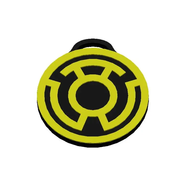 Llavero del Logo de Los Linternas Amarillas