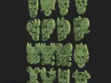 Demon Skull Tattoo Bundle | 16 Gothic Skull STL + SVG Design-6