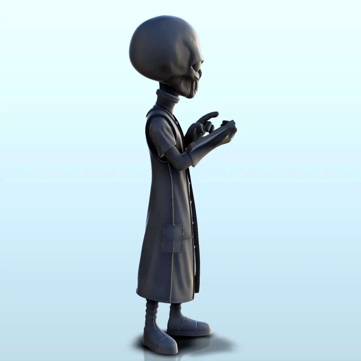 Alienígena homem de letras com livro (8) (+ versão pré-suportada