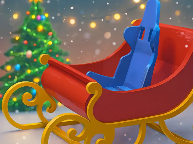 MINIATURE SANTA'S SLEDGE