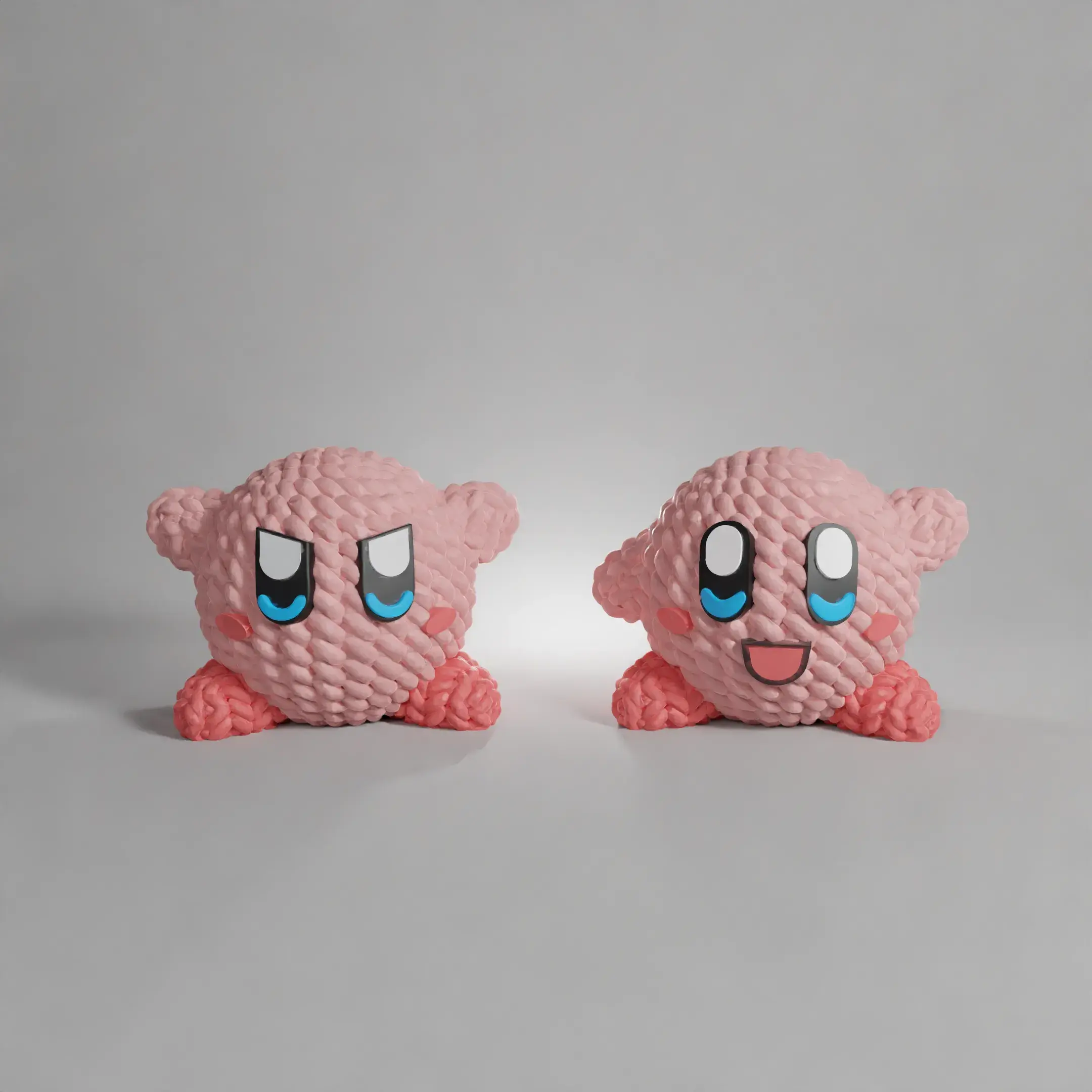 KIRBY HÄKELN GESTRICKT - STL &amp; 3MF MULTICOLOR