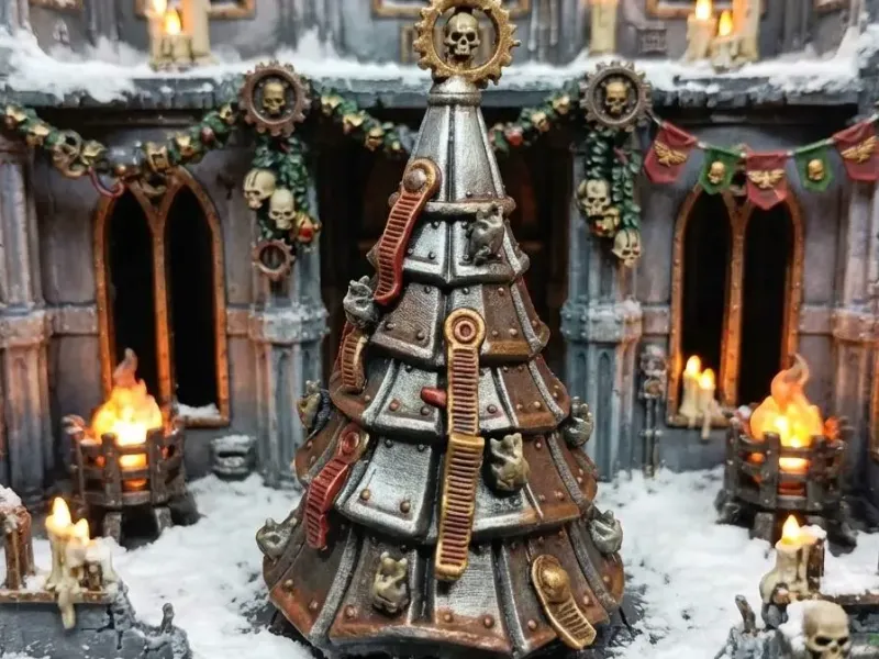 Epische Fan-Edition Weihnachtsbaum Warhammer-inspiriert