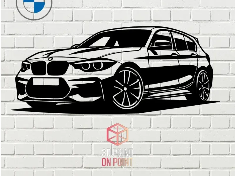 BMW SERIE 1 - 2D WALL ART #1