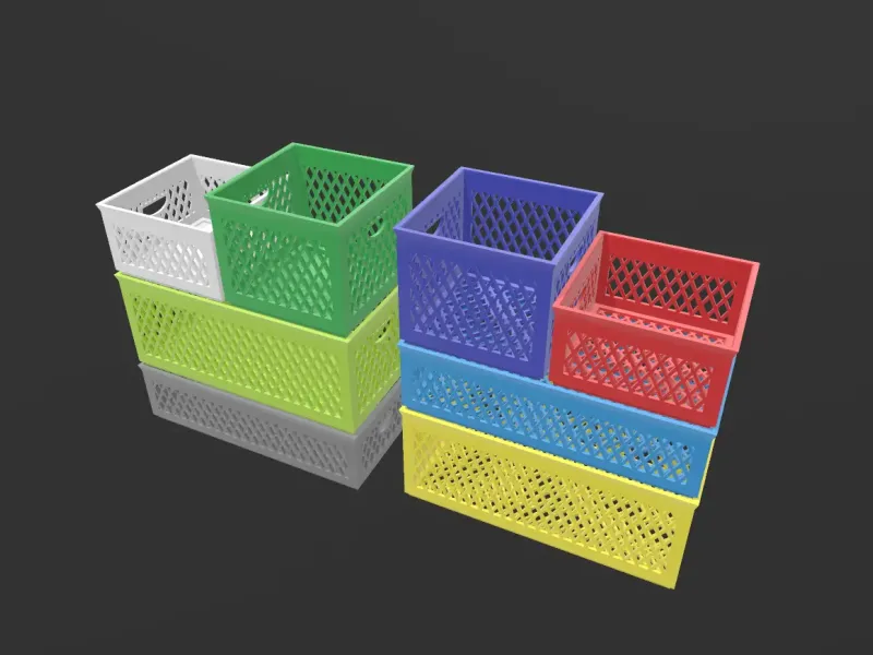 caisses de stockage empilables