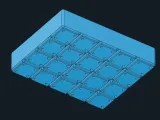 Misc. Gridfinity Bin 40mm 4x5 (4.9x2.5mm magnets)-2
