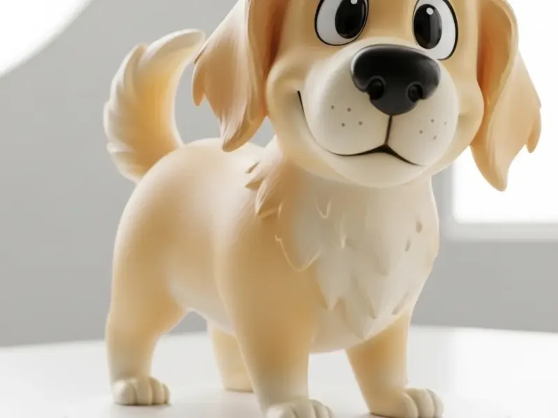Baby Golden Retriever Cartoon 