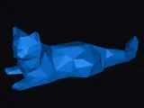 low poly cat-0