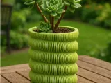 SpiraPot – Modern 2-Part Planter with Water Reservoir-0