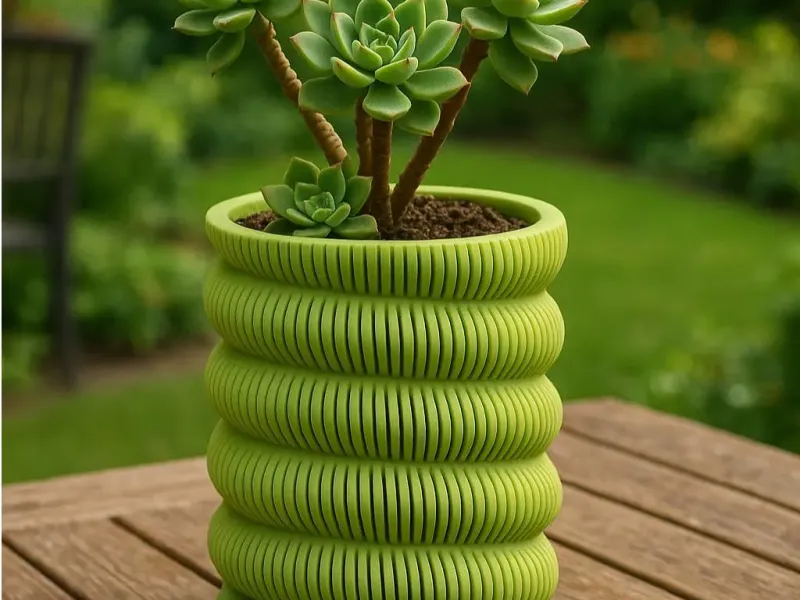 SpiraPot – Modern 2-Part Planter with Water Reservoir