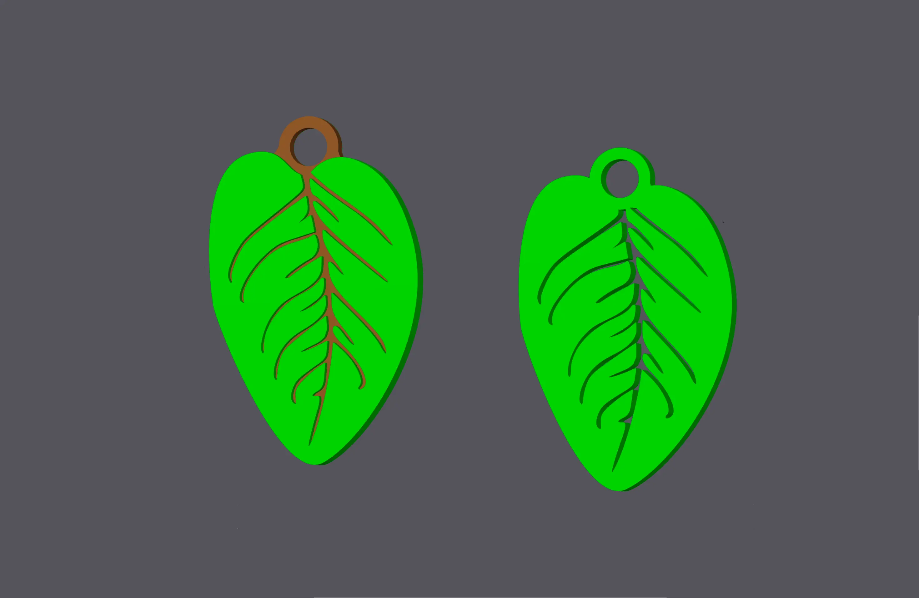 Leaf 2 - Earring & Pendant