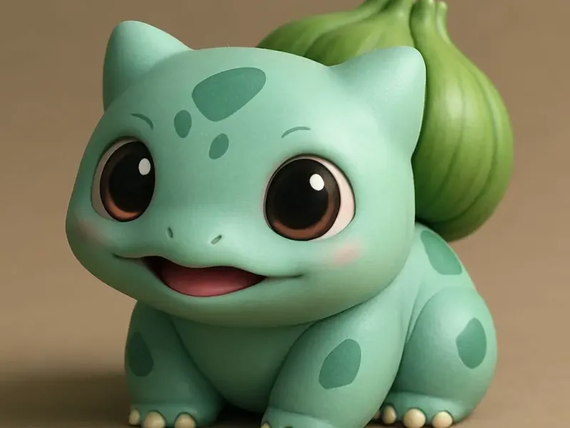 Bulbasaur pokemon chibi