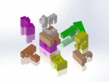 Puzzle Cube Keychain-8