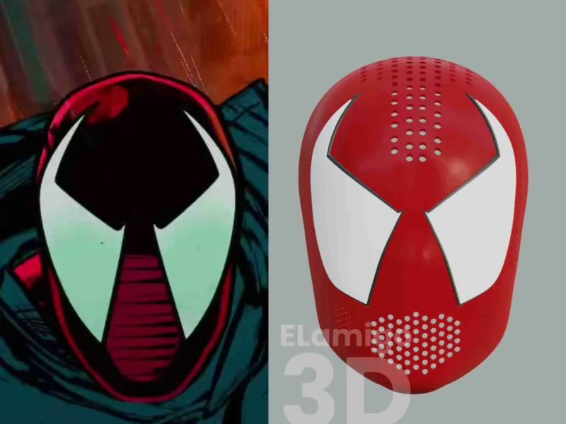 Scarlet Spider Faceshell (stl files)