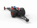 Diecast Moteur avant dragster turbo avec V8 Echelle 1:25-7