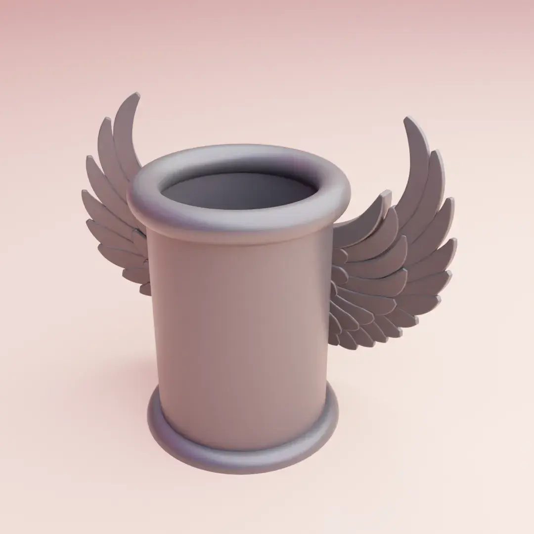 cool pencil holder desk organizer with angel wings