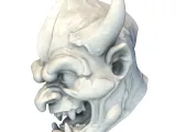 Gothic Demon Gargoyle Head – Detailed Sculpt Model-1