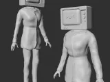 TV WOMAN FROM SKIBIDI TOILET | 3D FAN ART-3