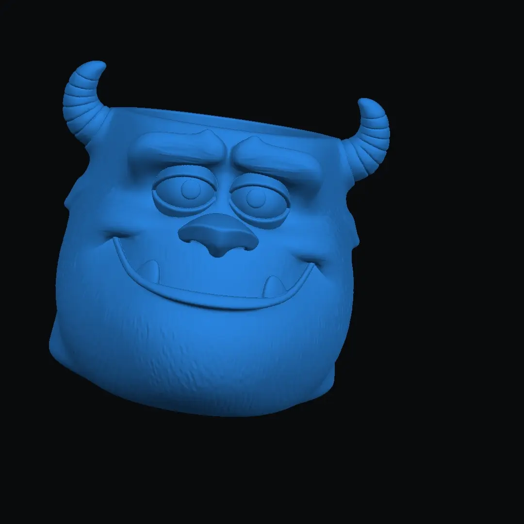 Disney+-+Sully+planter+pot+single+color