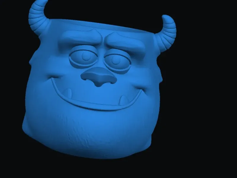 Disney+-+Sully+planter+pot+single+color