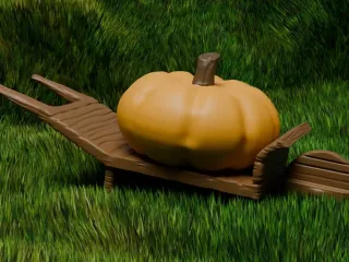 Shire Pumpkin Wheelbarrow
