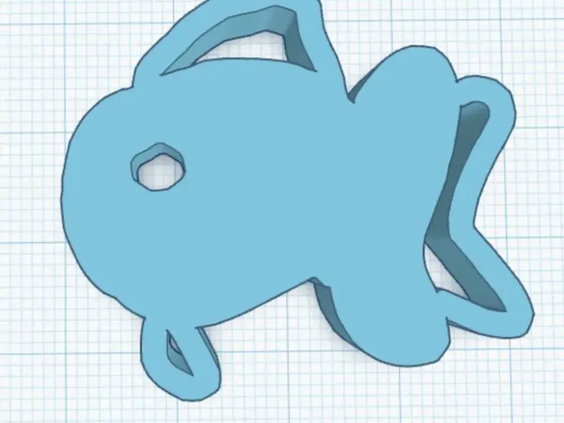 Fantail Goldfish Keychain