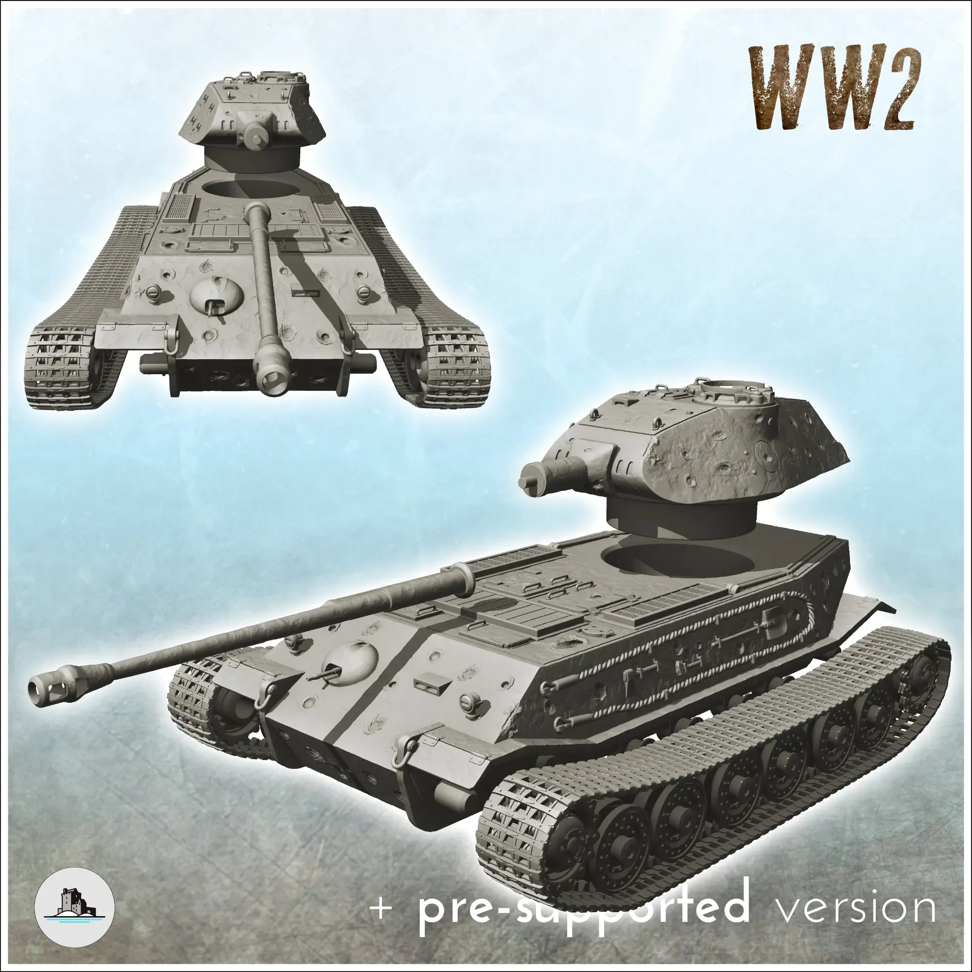 Panzer VI Tiger II VK 45.02 (P) - WW2 Flames war Bolt Action