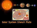 Solar system stencil plate - Draw our solar system-0