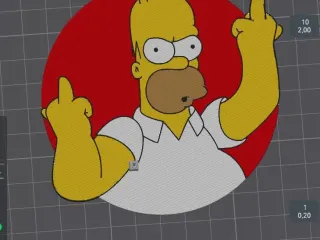 homer-fkyu-the simpson-keychain