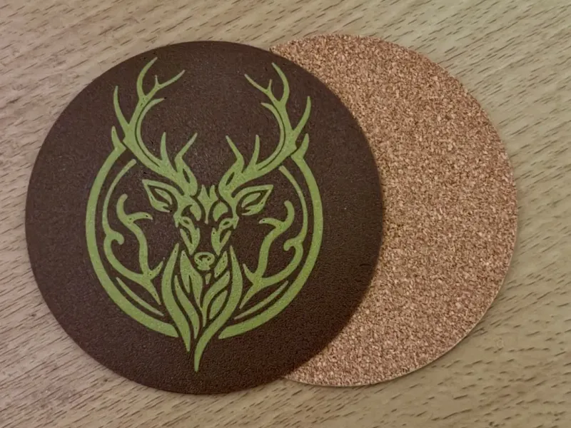 Irish Celtic Deer Coaster