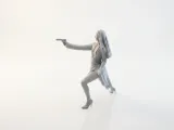 Nun Shooter Female Figurine Action 3D Printable-2