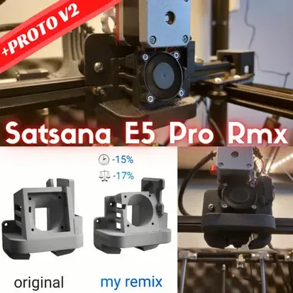 Satsana Ender 5（およびPro）純正ファン搭載（ボウデンおよびダイレクト