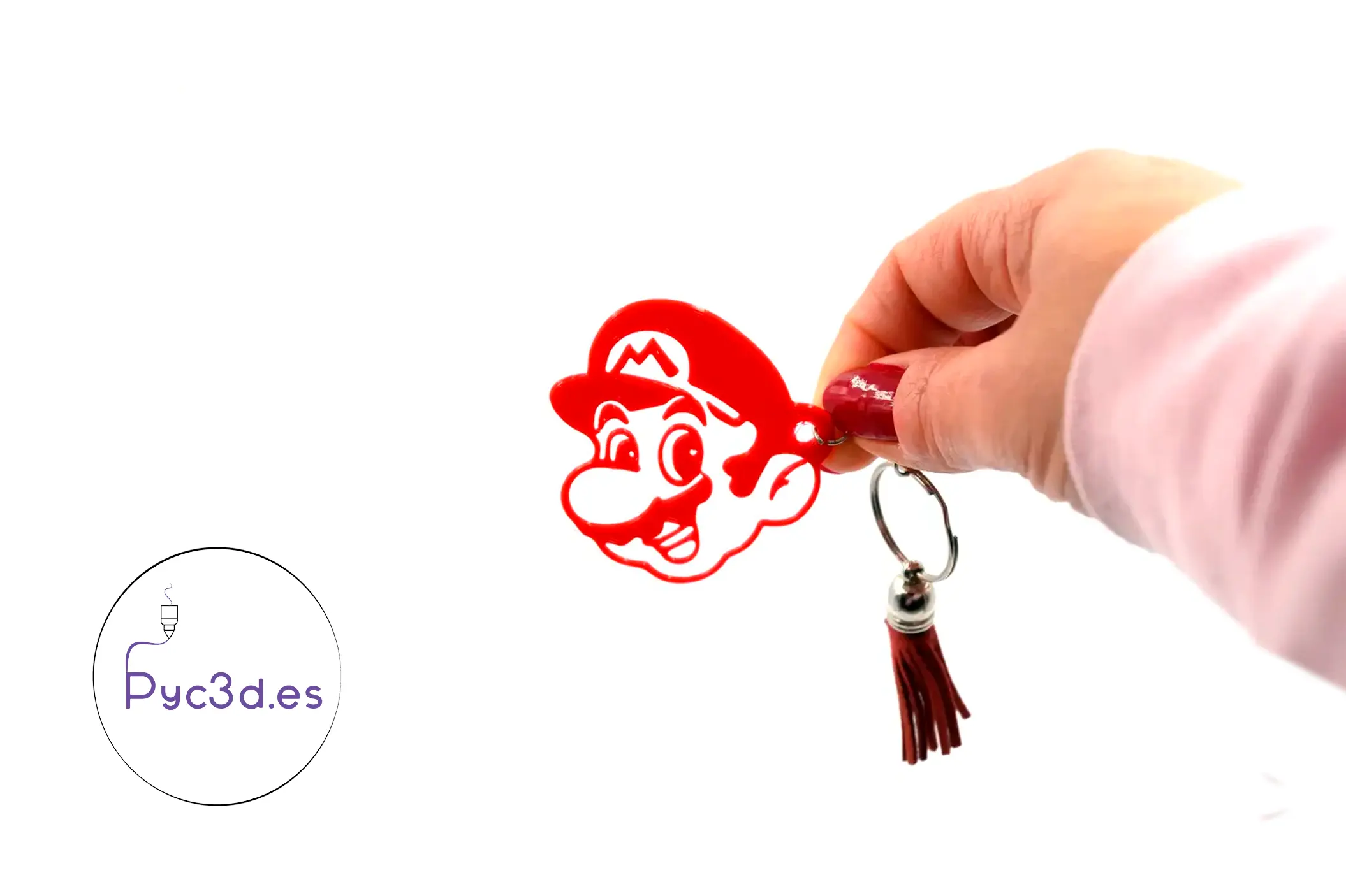PORTACHIAVI CON FACCIA DI MARIO BROS
