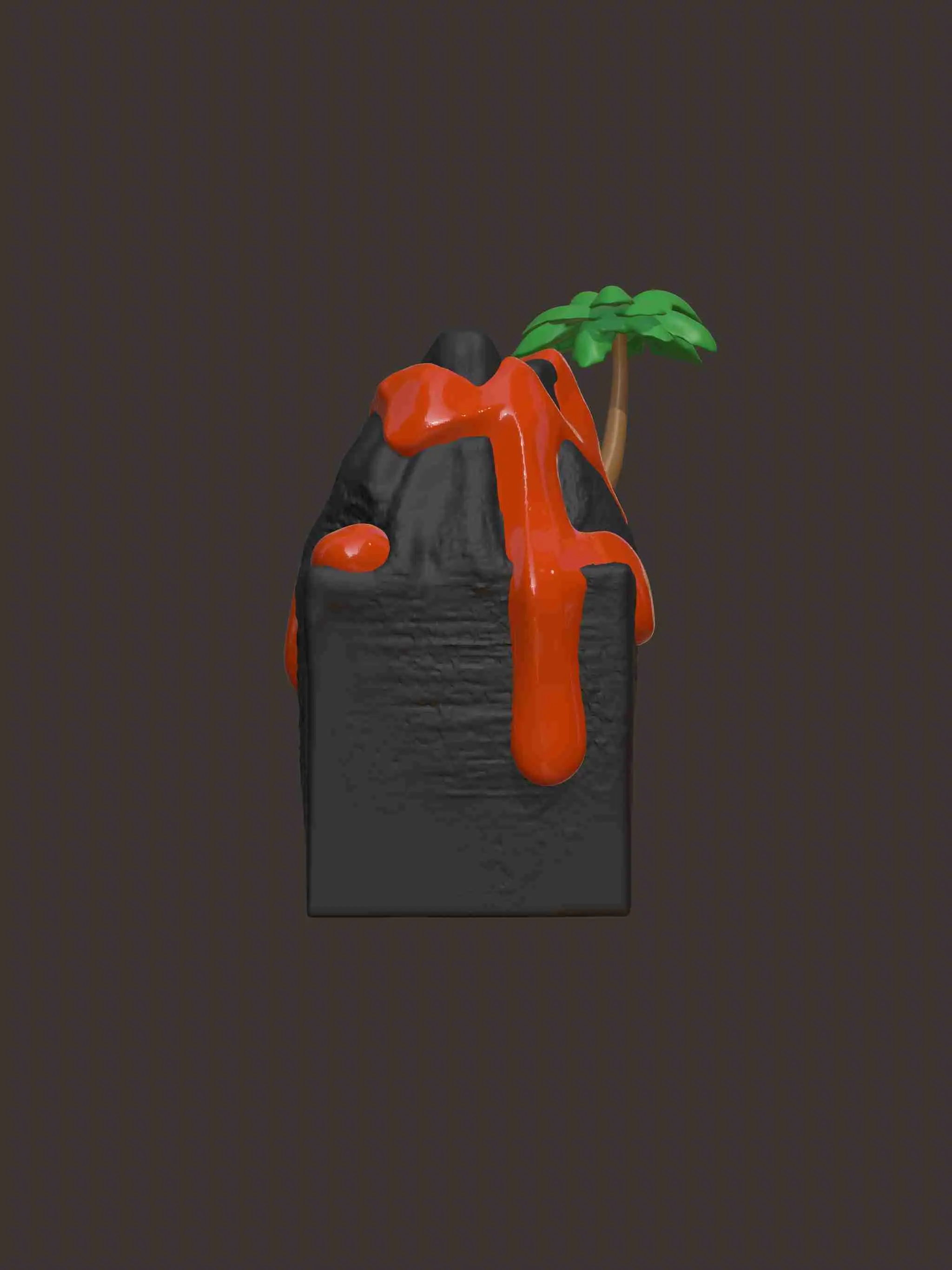 Volcano Tissue Box