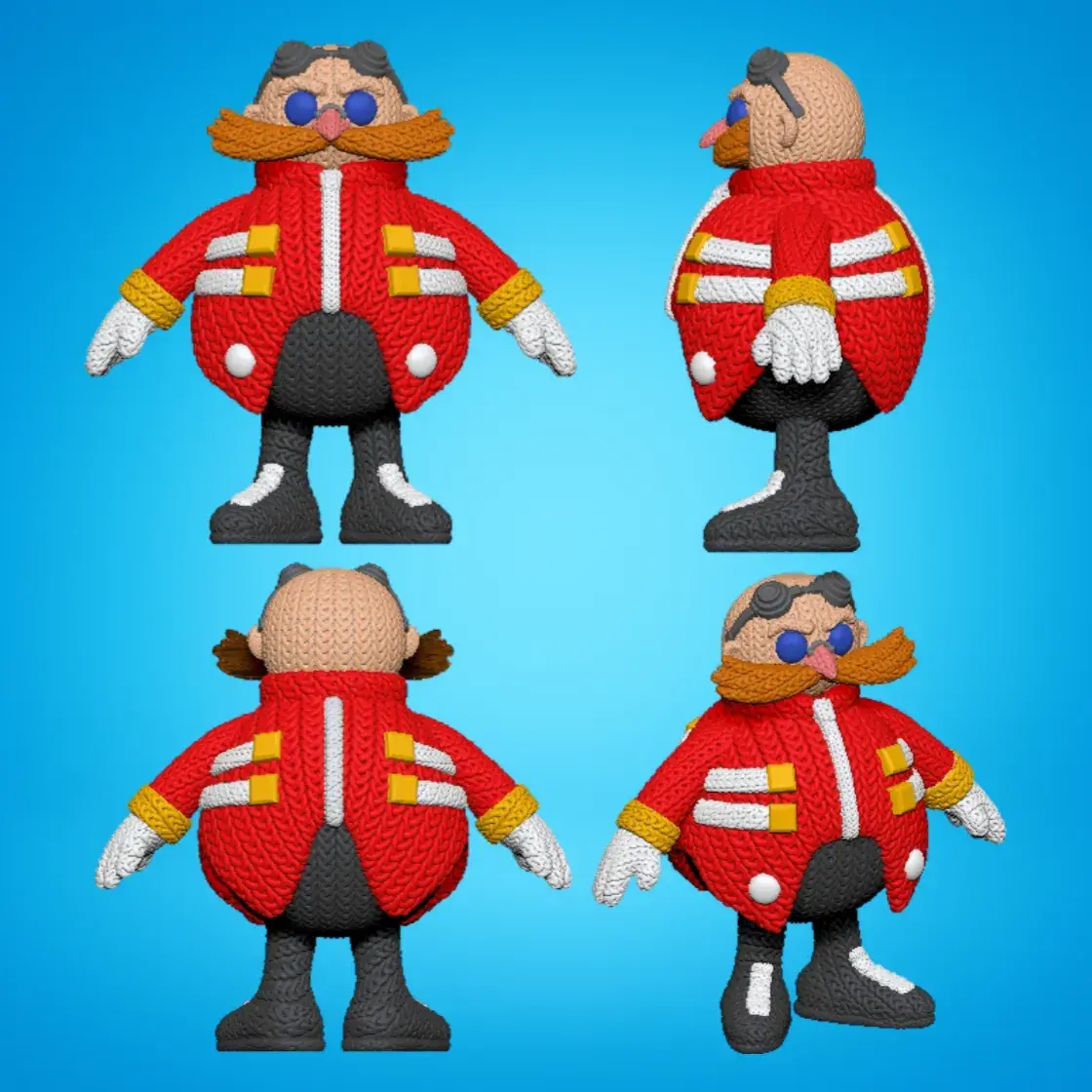 Dr. Eggman Crochet - Sonic - Multiparts
