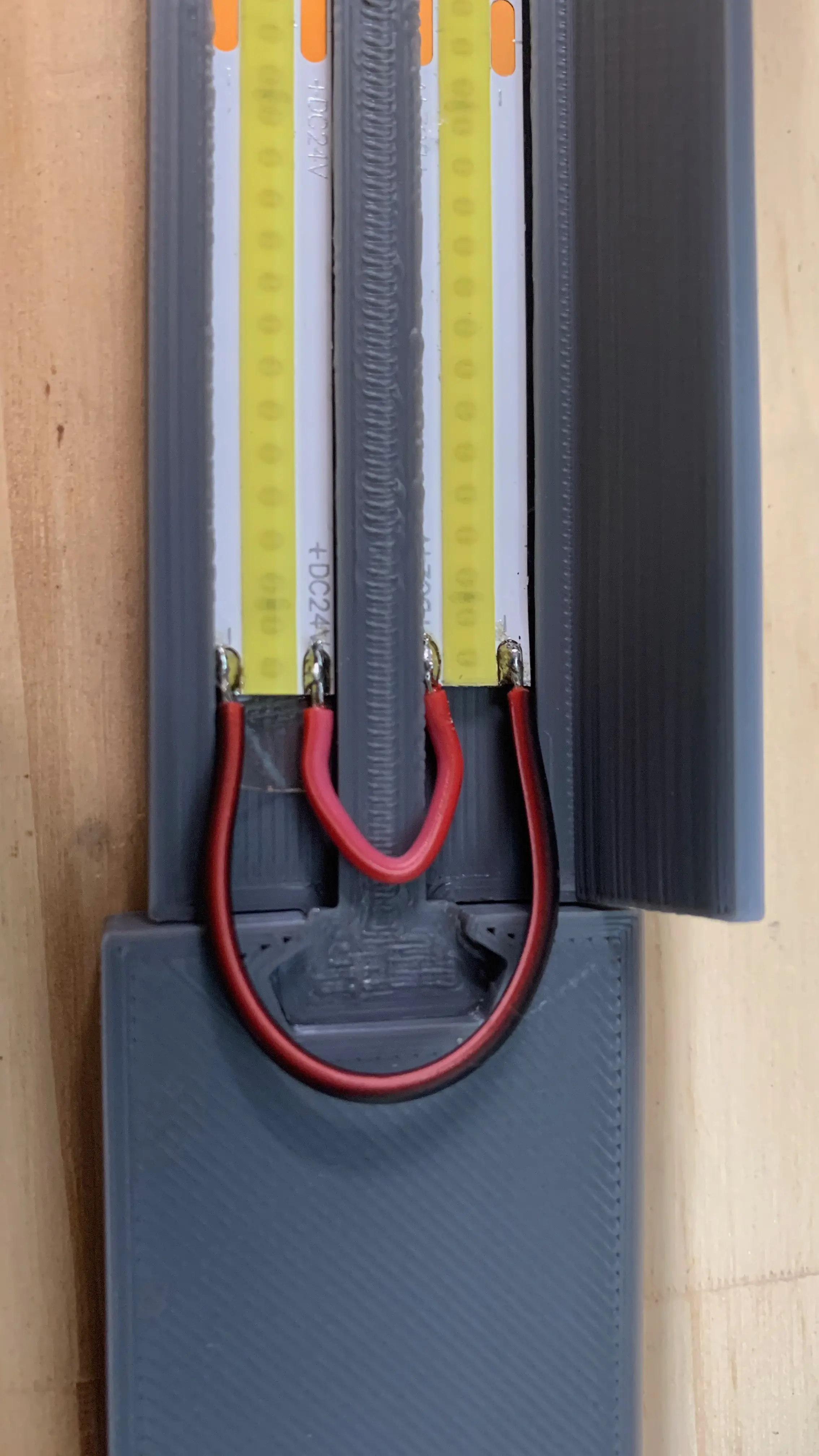 Ender 3 Serisi Işık Çubuğu - Çift LED Şerit - Z Ekseni Stabilize