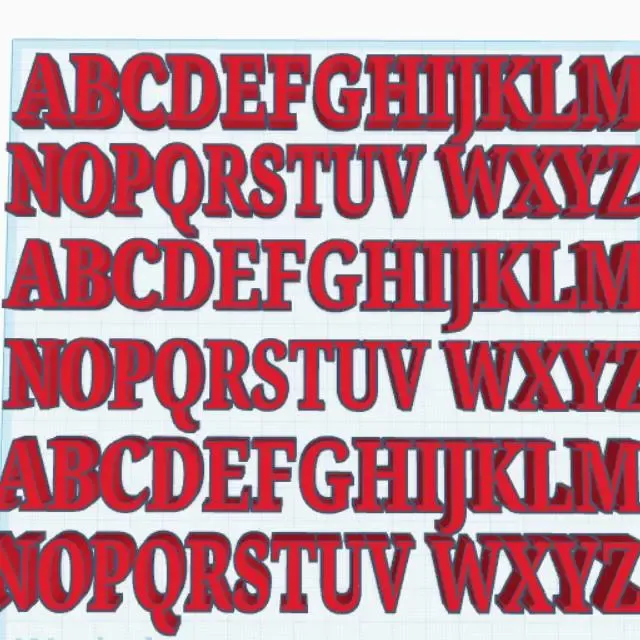Alphabet Pieces (X3)