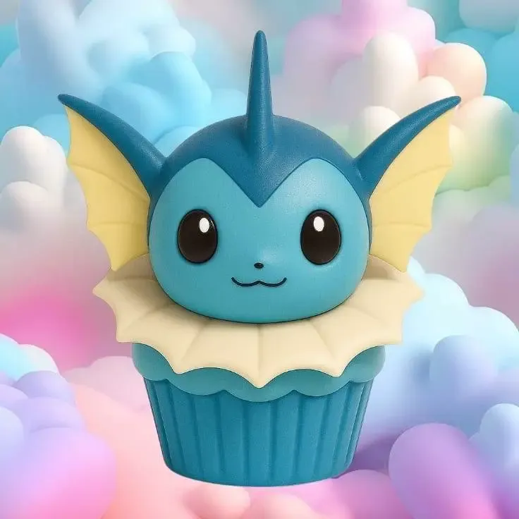 pokemon vaporeon cupcake party