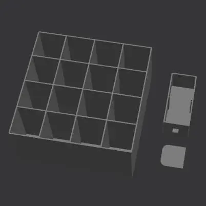 Large hardware storage drawers