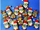 Minions Keychain / Magnets -Christmas cute version-4