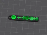 Never gonna give you up Spotify code keychain-0